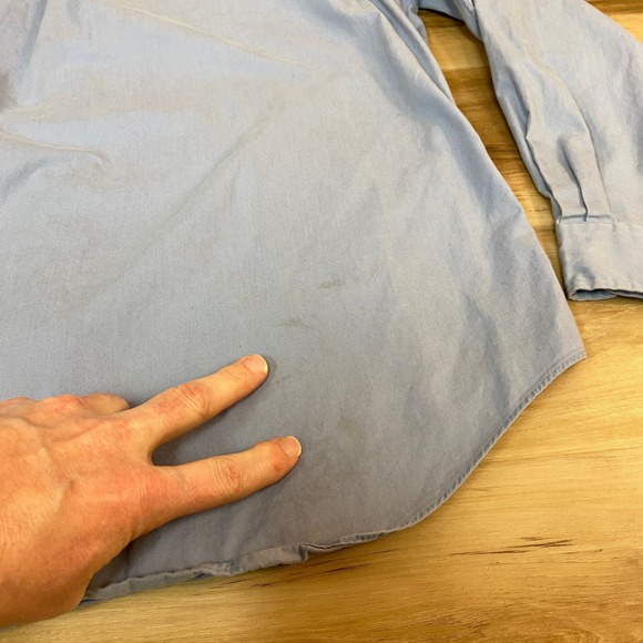 Ralph Lauren Classic Fit Shirt Mens XL Button Down Shirt Light Blue Pink Pony - Picture 10 of 10